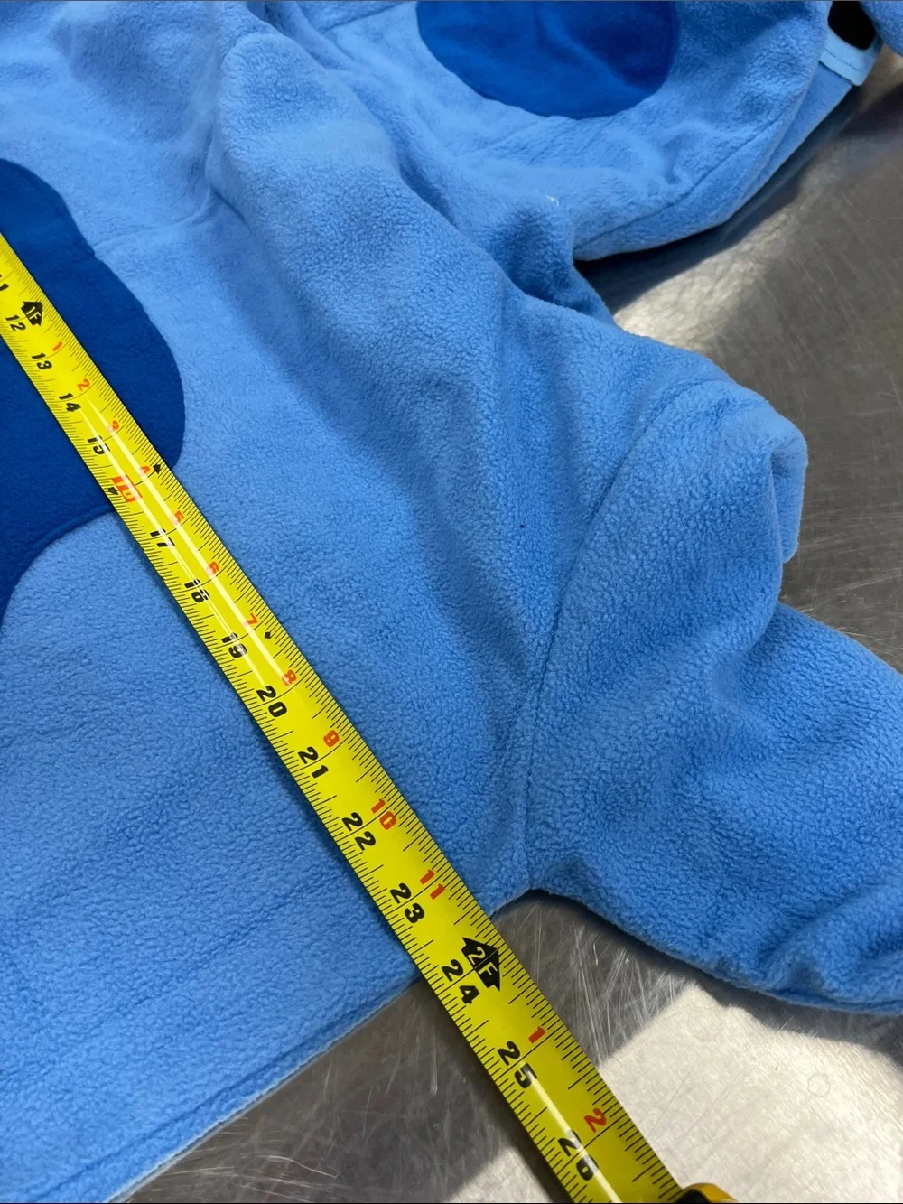 Disney Stitch Blue Fleece Character Onesie - Picture 7 of 9